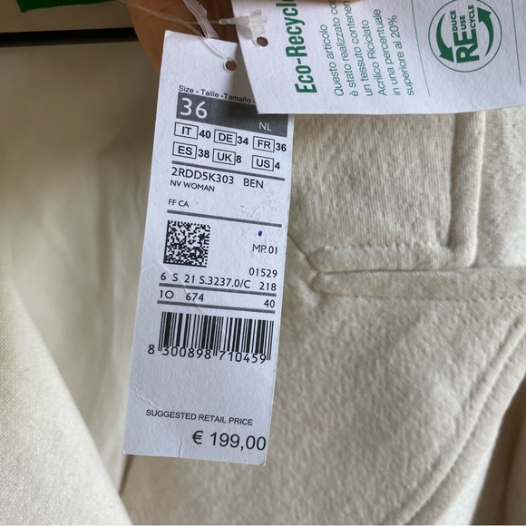UNITED COLORS OF BENETTON COAT SZ 4US - Picture 14 of 14